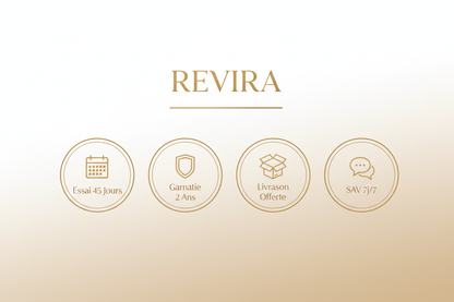 Garanties REVIRA - Essai 45 jours, Garantie 2 ans, Livraison offerte, SAV 7j/7